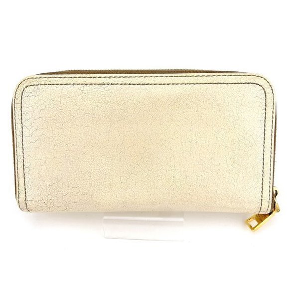 Prada Wallet long pink cracked leather beige - Picture 1 of 6